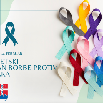 Blue and Pink World Cancer Day Facebook Post