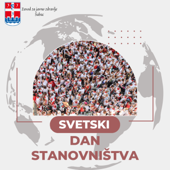 red minimalist world population day instagram post